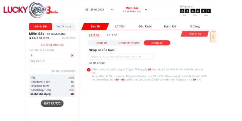 Tỷ lệ trả thưởng lô đề LUCKY88 cao hơn kiểu truyền thống
